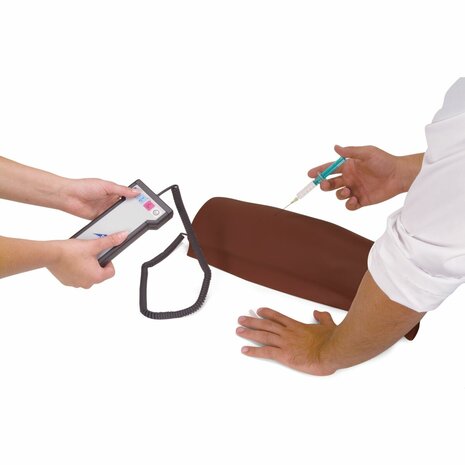 Intramusculaire injectie simulator bovenbeen (donkere huidskleur)