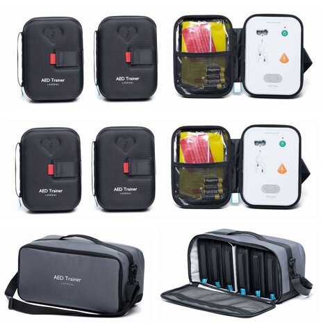 Laerdal AED Trainers met hoes en draagtas (6 stuks)