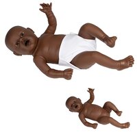 Baby oefenpop meisje (donker, 1,1 kg, 50 cm)